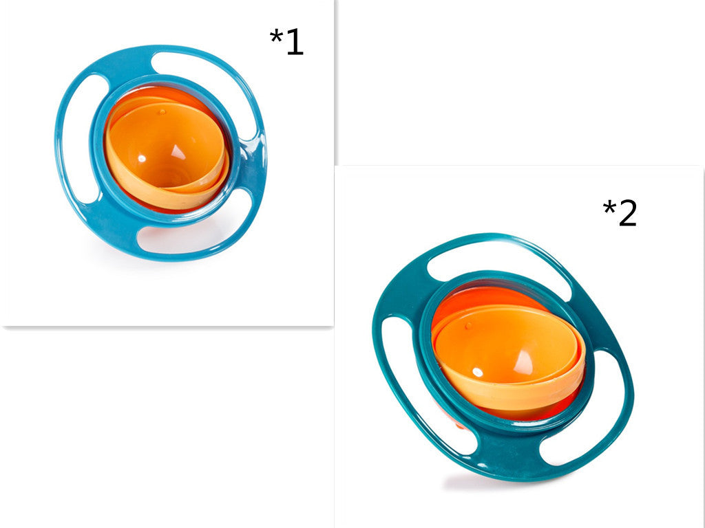 360-Degree Rotating Spill-Proof Baby Bowl