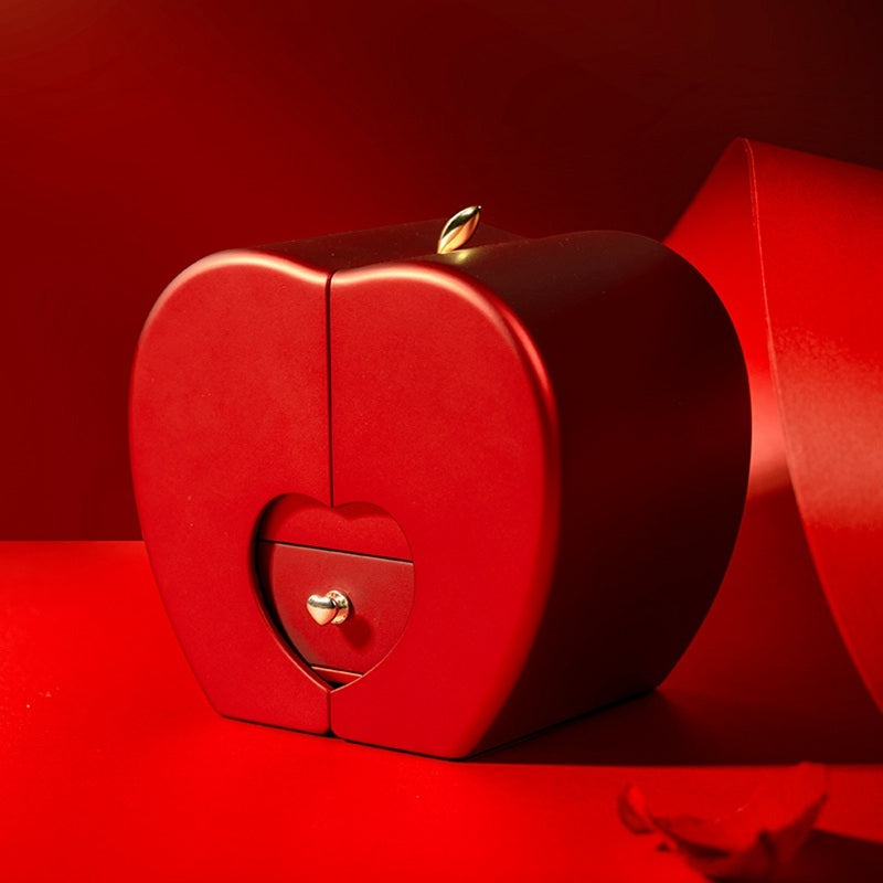 Eternal Rose Apple Gift Box with Necklace - Perfect Valentine's Day Gift