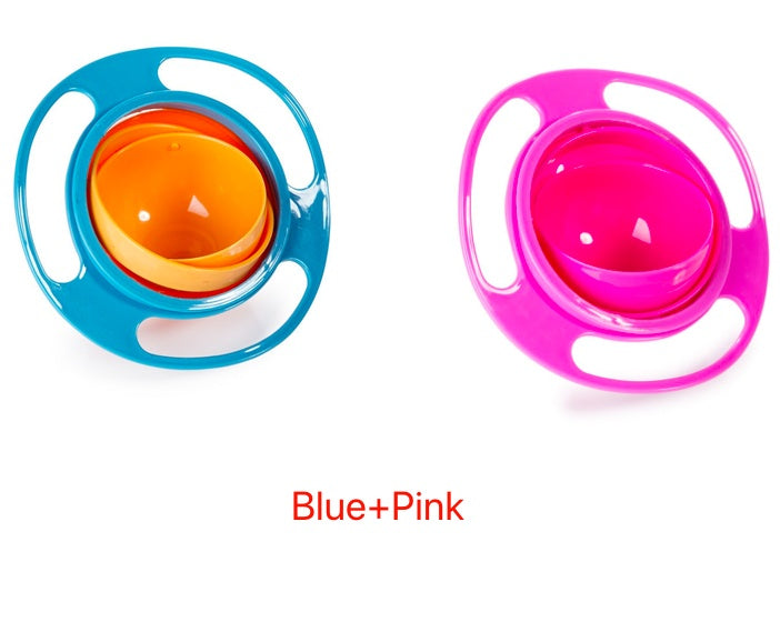 360-Degree Rotating Spill-Proof Baby Bowl