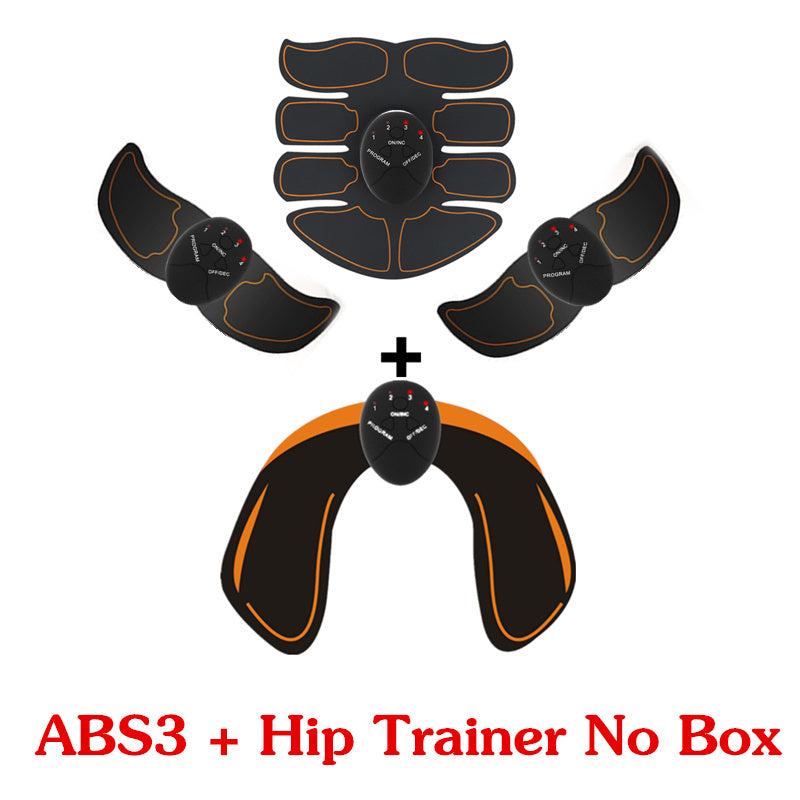 EMS Abs Muscle Trainer - Electric Stimulation Fitness Device for Core Strength