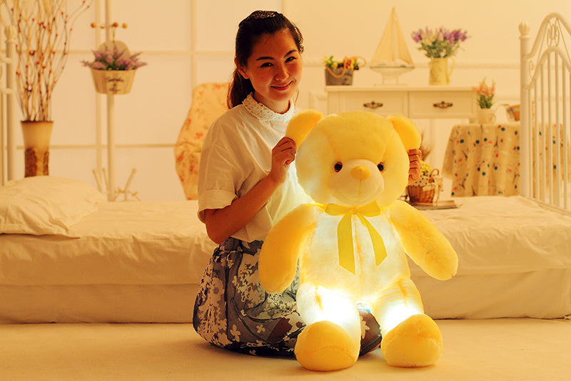Emotional Support Light Up Teddy Bear - Cuddly Companion for Stress Relief