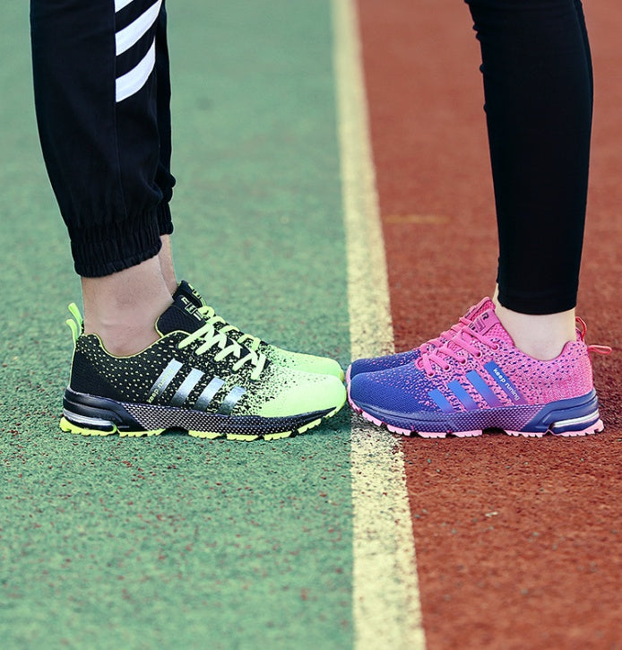 Couple Sports Shoes - Breathable Mesh Outdoor Running Shoes for Men and Women
