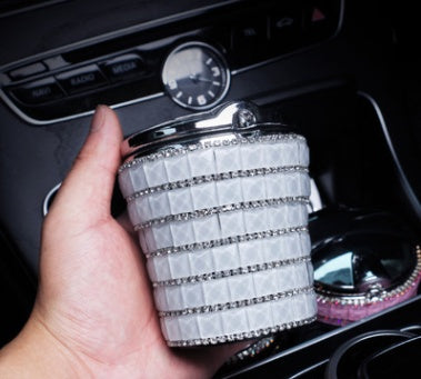 Diamond Crystal Car Ashtray - Luxury Automotive Accessory