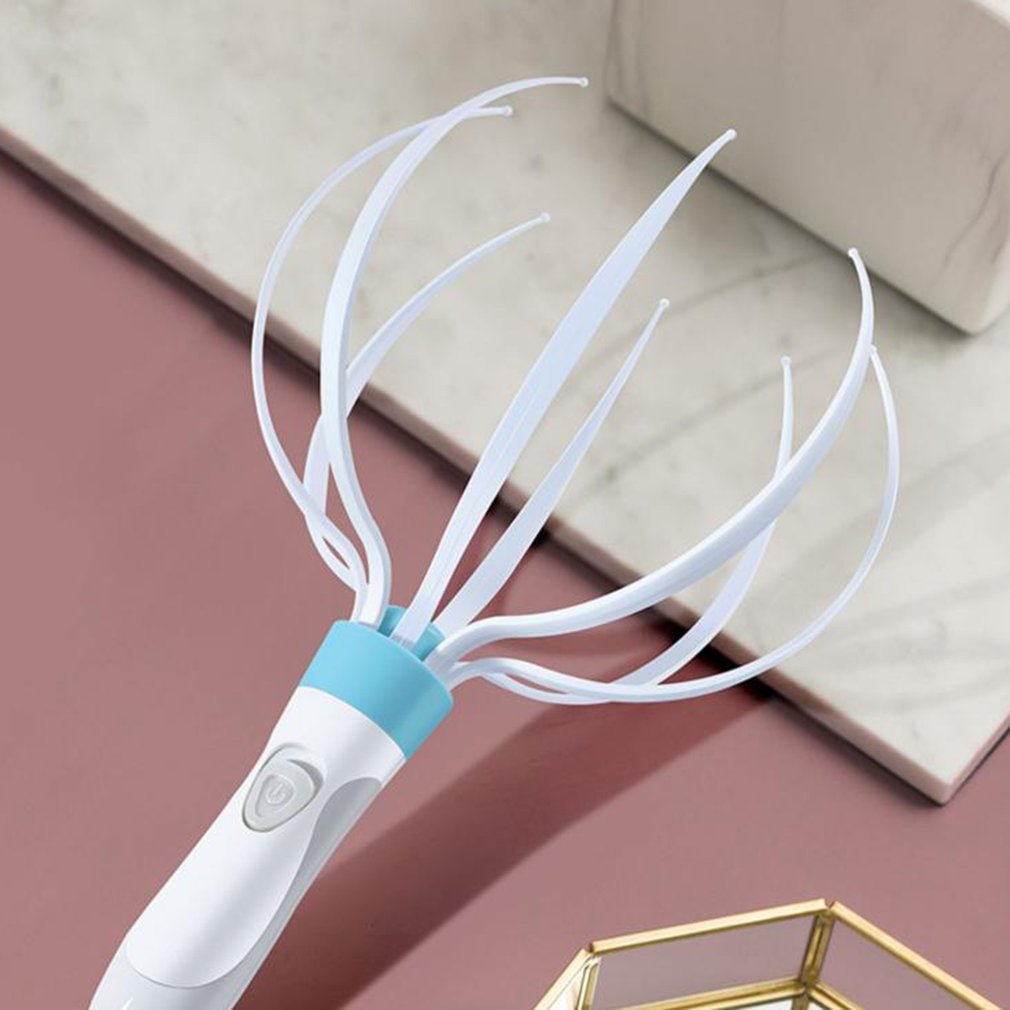 Electric Scalp Massager with 8 Claws - USB Rechargeable Head Massager for Hair Growth