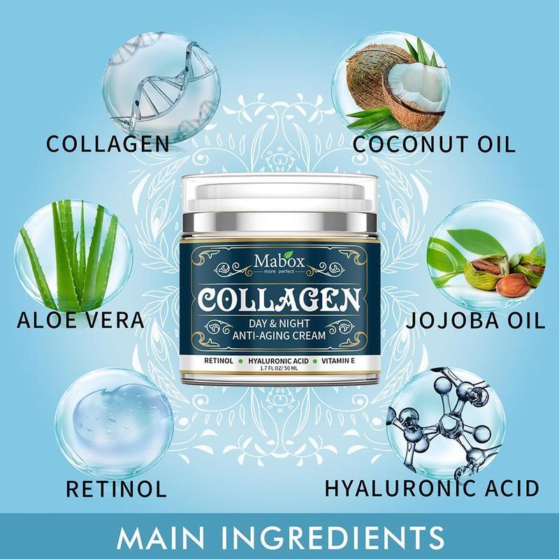 Collagen Anti-Aging Face Cream with SPF10 - Moisturizing Wrinkle Remover (50g)