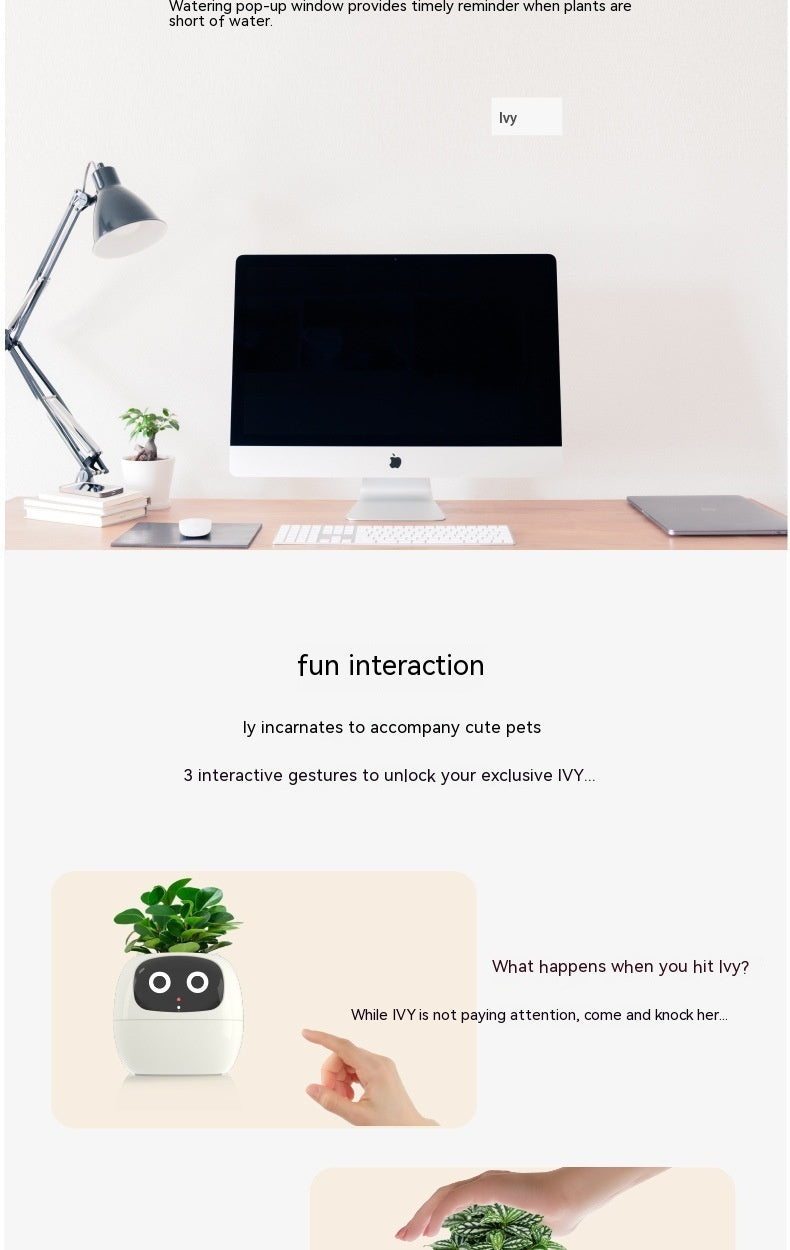 AI Smart Planter - 7 Sensors for Perfect Plant Care - GreenThumb