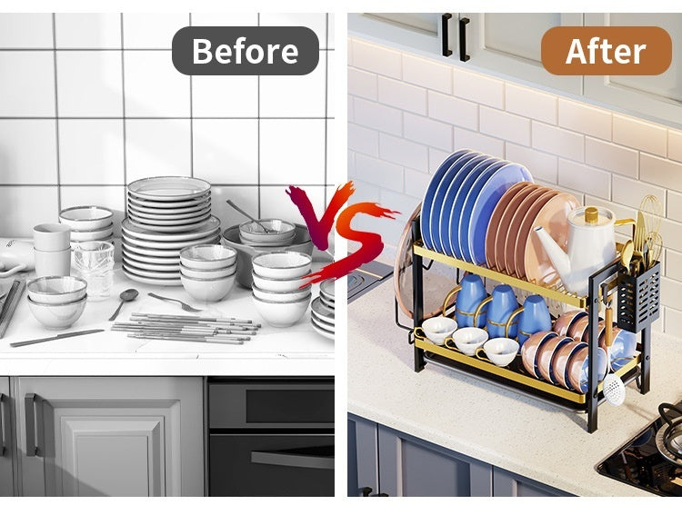 Dish Drying Rack - Kitchen Sink Organizer