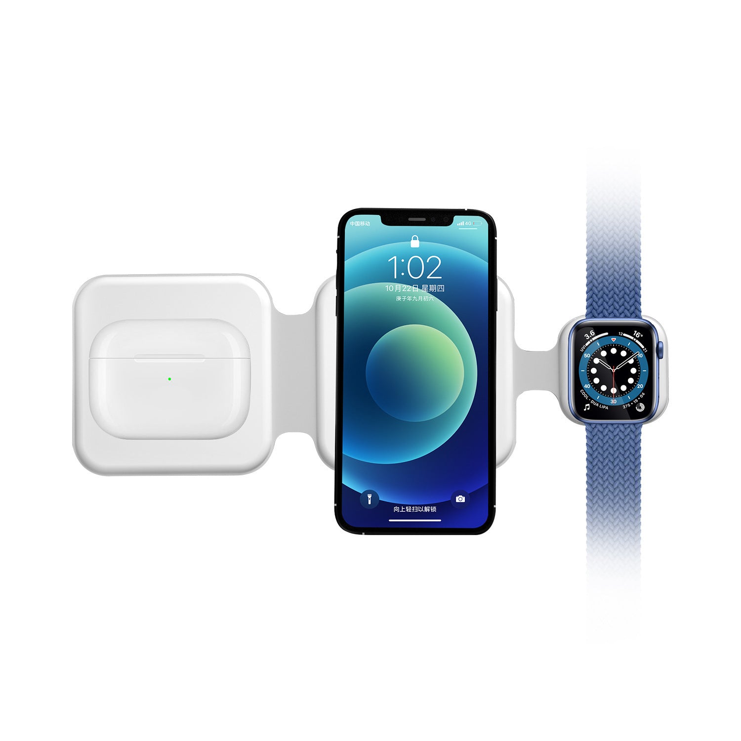 3 In 1 Magnetic Foldable Wireless Charger  Multi-device Charging Station - TechSavvy