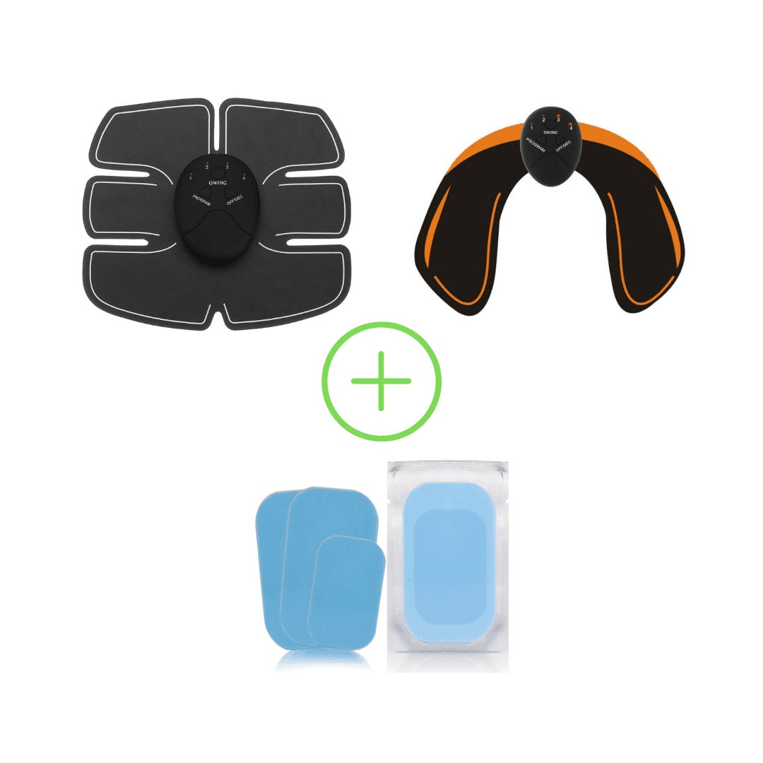 EMS Abs Muscle Trainer - Electric Stimulation Fitness Device for Core Strength