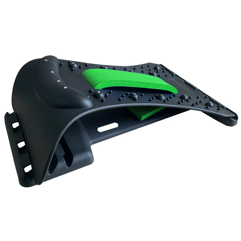 Ergonomic Back Massager - Lumbar Support Stretcher with Magnetic Therapy Pain Relief Device