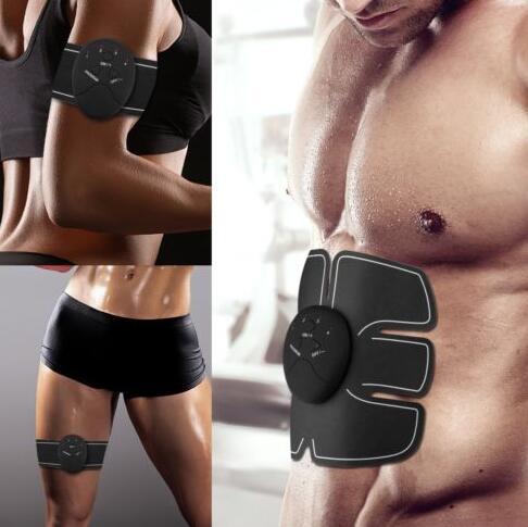 EMS Abs Muscle Trainer - Electric Stimulation Fitness Device for Core Strength