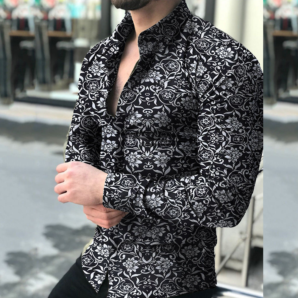 Digital Printed Floral Cotton Shirt