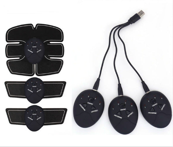 EMS Abs Muscle Trainer - Electric Stimulation Fitness Device for Core Strength