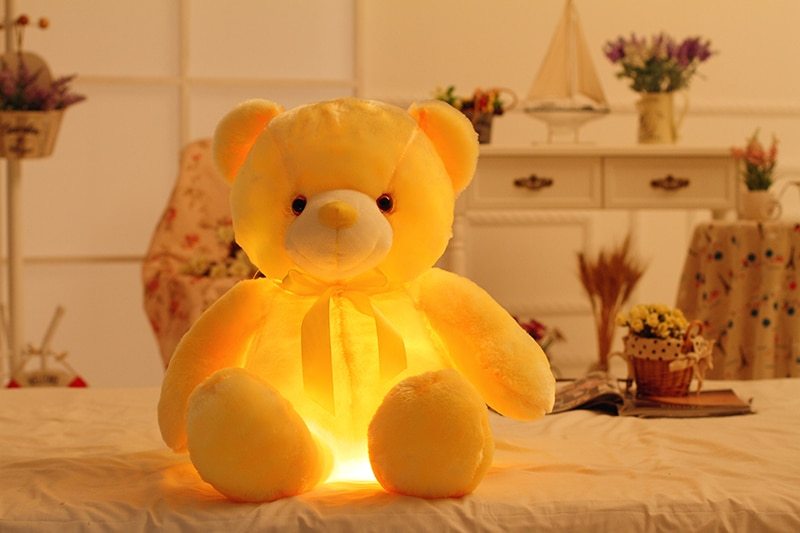Emotional Support Light Up Teddy Bear - Cuddly Companion for Stress Relief