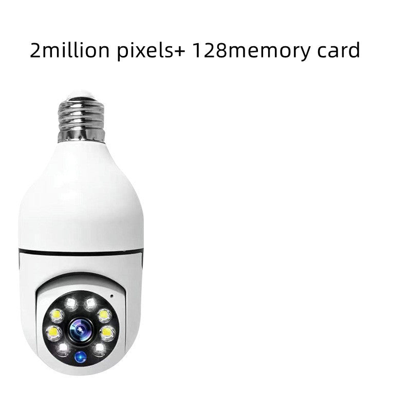 1080P WiFi Security Camera Bulb - 4X Zoom E27 Home 5GWiFi Alarm Monitor