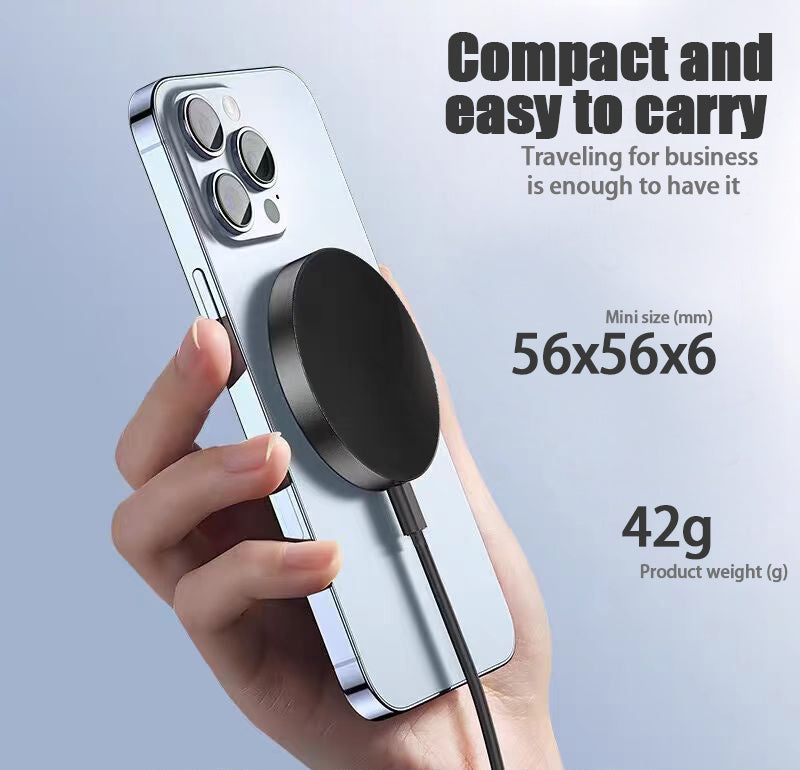 15W Qi Wireless Charger - Fast Charging for 12-16 Mobile Phone Models