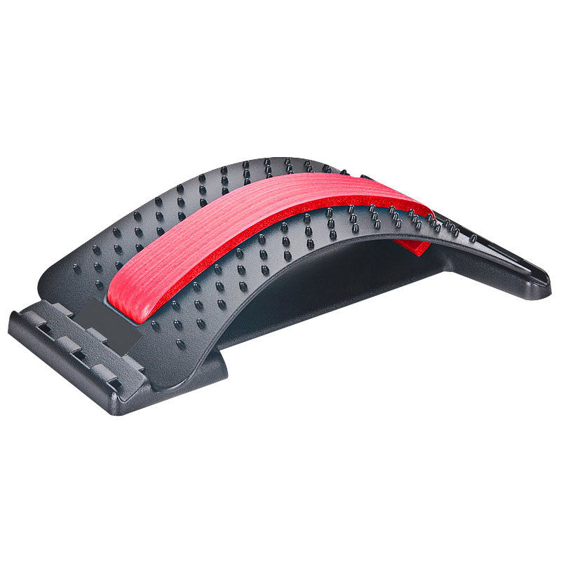 Ergonomic Back Massager - Lumbar Support Stretcher with Magnetic Therapy Pain Relief Device