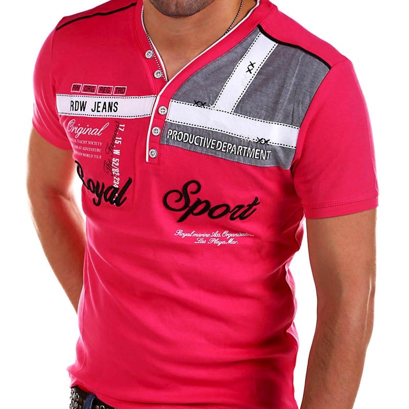 Fashion Casual Print Slim Short Sleeve Men