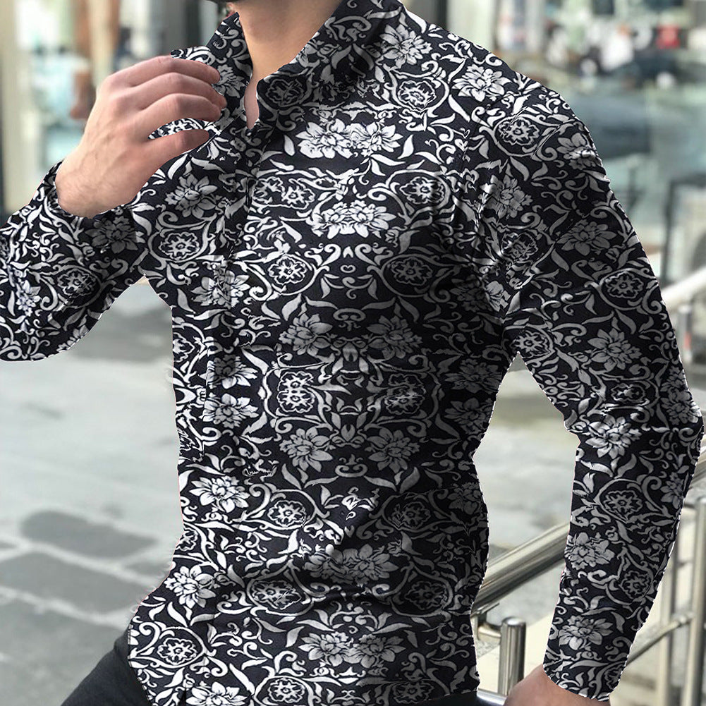 Digital Printed Floral Cotton Shirt