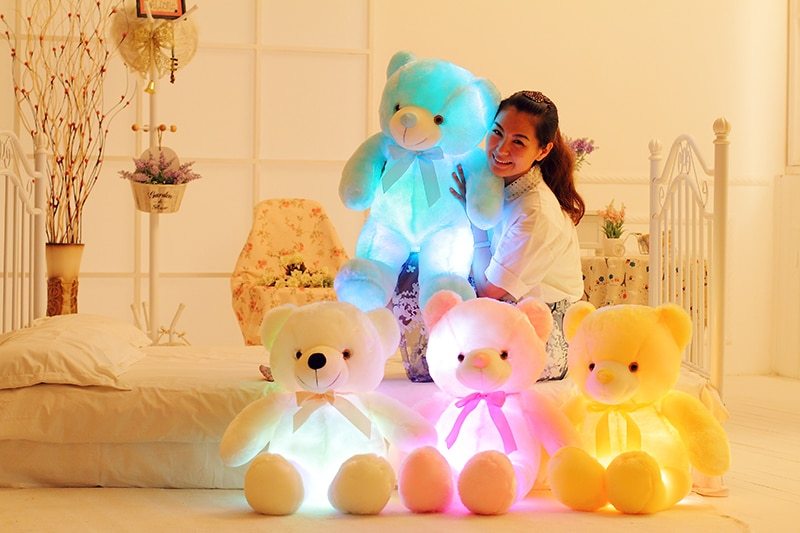 Emotional Support Light Up Teddy Bear - Cuddly Companion for Stress Relief