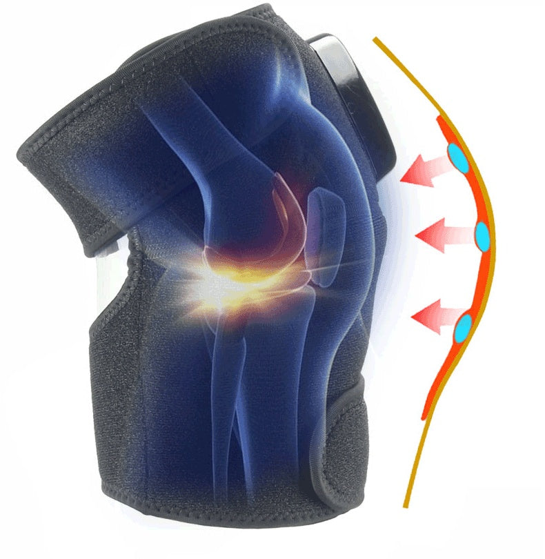 Electric Infrared Heating Knee Massager - Rechargeable Pain Relief with Vibration Therapy