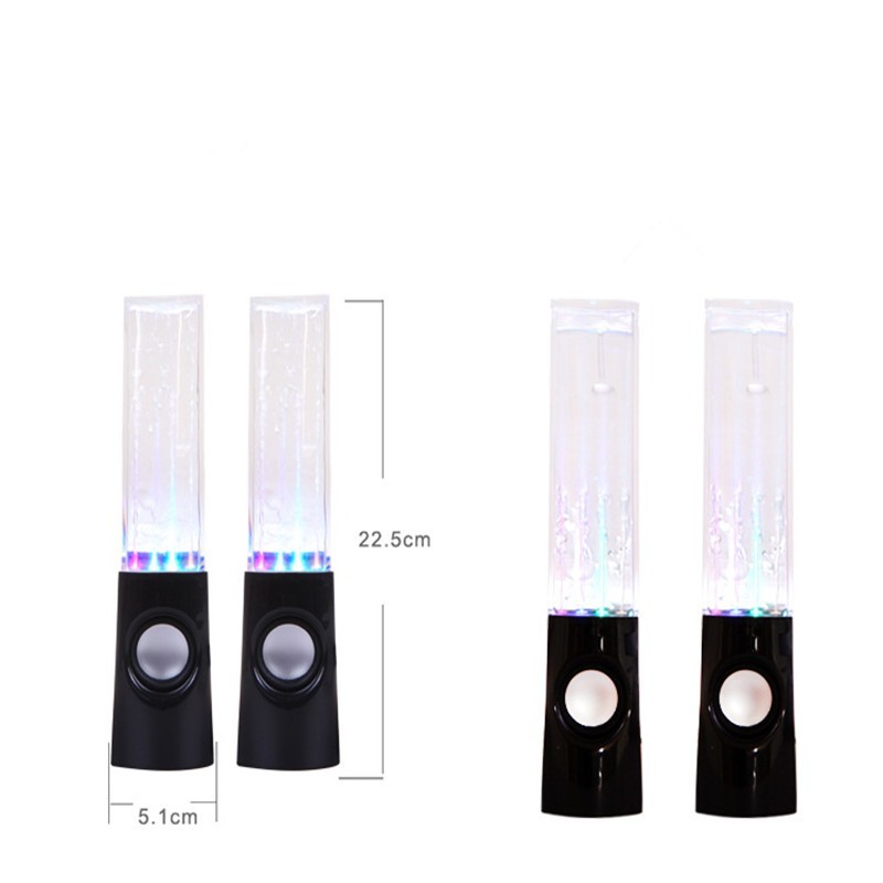 Dancing Water Speaker with LED Lights - Wireless Fountain Speaker for Home Party