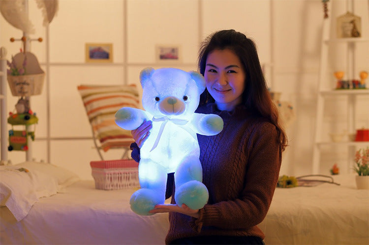 Emotional Support Light Up Teddy Bear - Cuddly Companion for Stress Relief