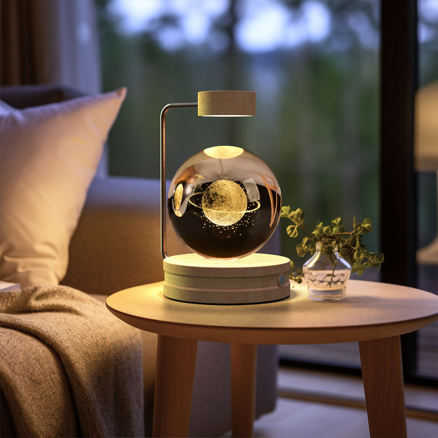 Crystal Ball Cosmic Dinosaur Indoor Night Light Bedside Light Birthday Gift Night Lamp