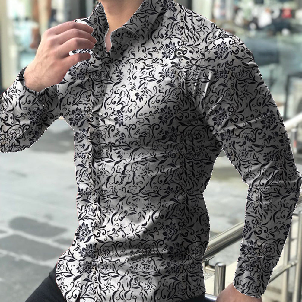 Digital Printed Floral Cotton Shirt
