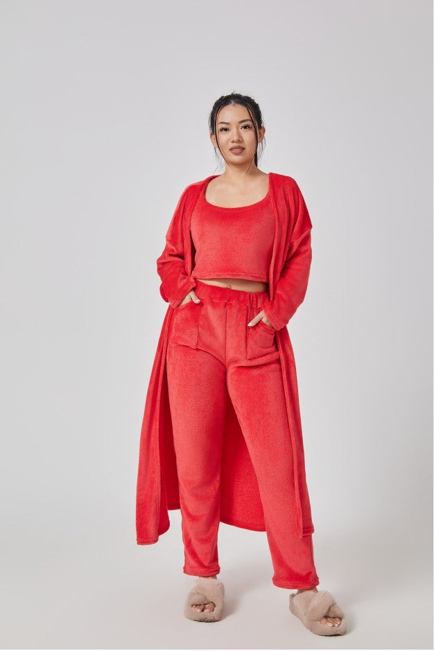 Cozy Pajama Set - 3 Piece Lounge Set for Women