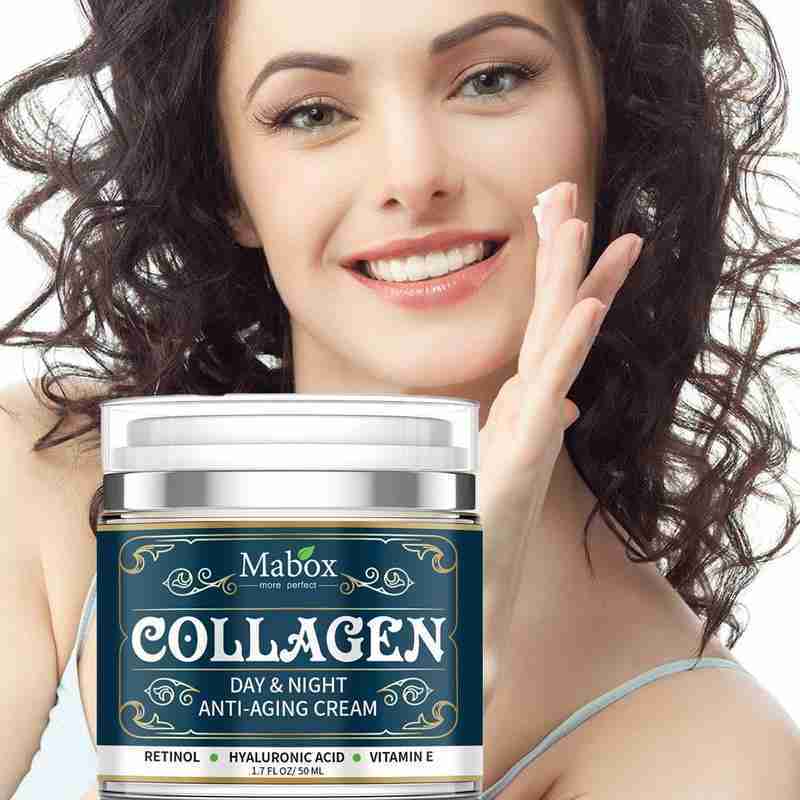 Collagen Anti-Aging Face Cream with SPF10 - Moisturizing Wrinkle Remover (50g)