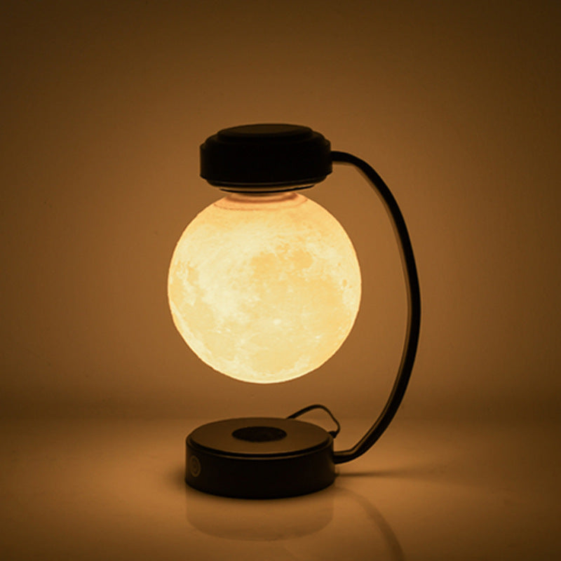 3D LED Moon Night Light Wireless Magnetic Levitating Lamp Rotating Floating Ball Lamp