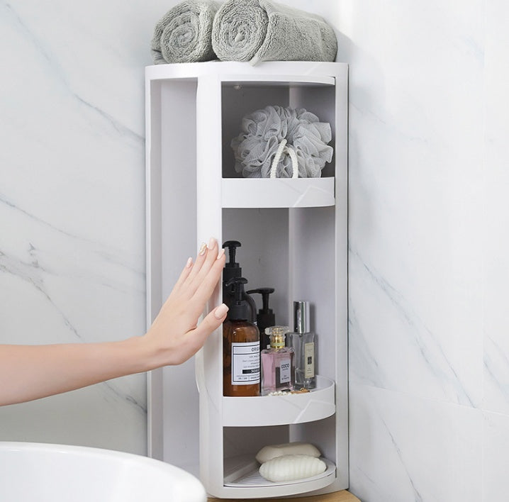 Bathroom Corner Shelf - Wall Hanging Triangle Storage Rack