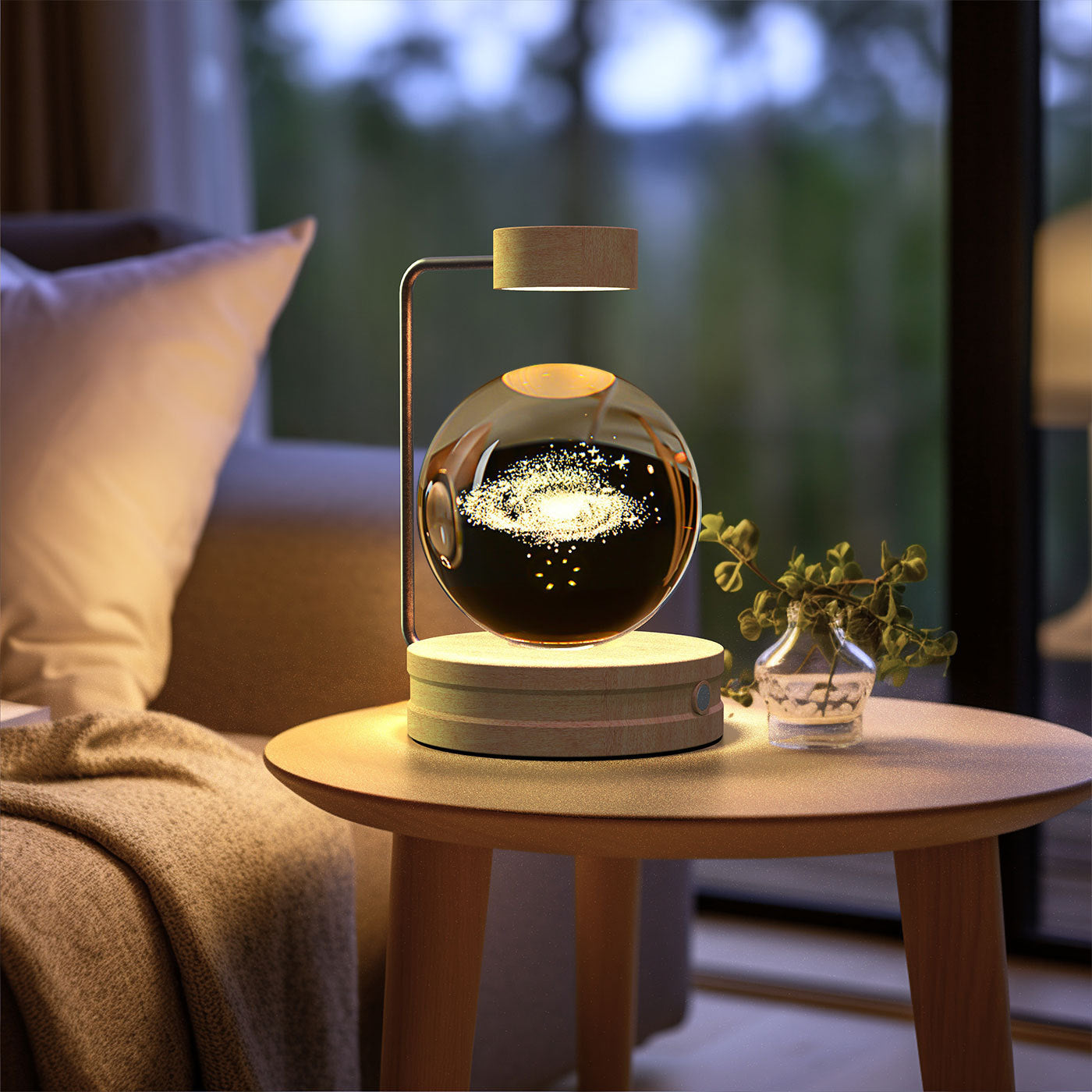 Crystal Ball Cosmic Dinosaur Indoor Night Light Bedside Light Birthday Gift Night Lamp