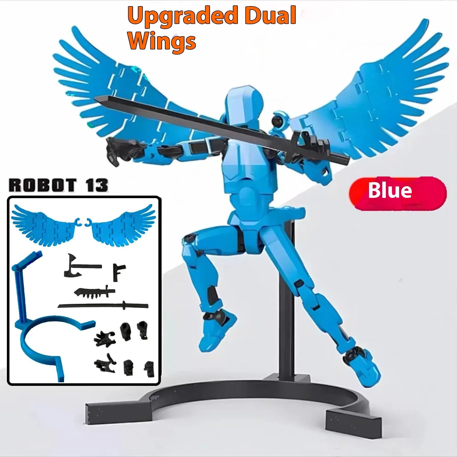 3D Printed Articulated Robot Action Figure