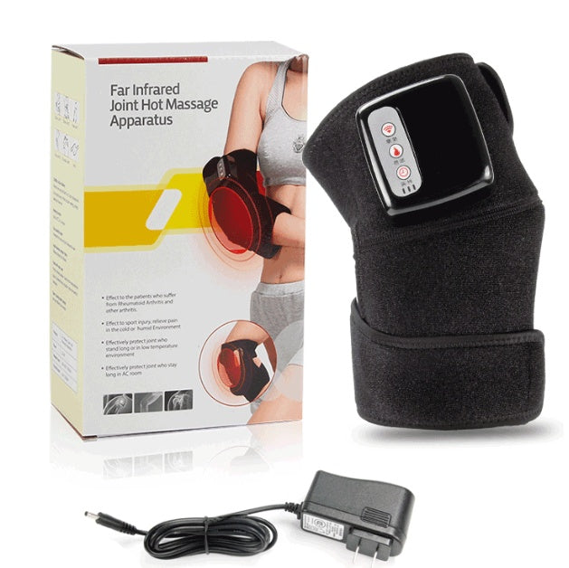 Electric Infrared Heating Knee Massager - Rechargeable Pain Relief with Vibration Therapy