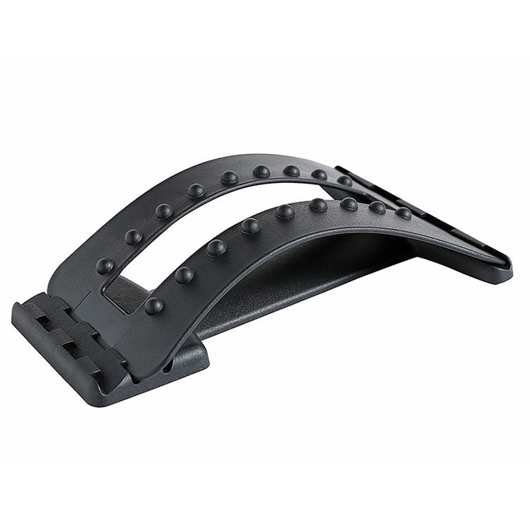 Ergonomic Back Massager - Lumbar Support Stretcher with Magnetic Therapy Pain Relief Device