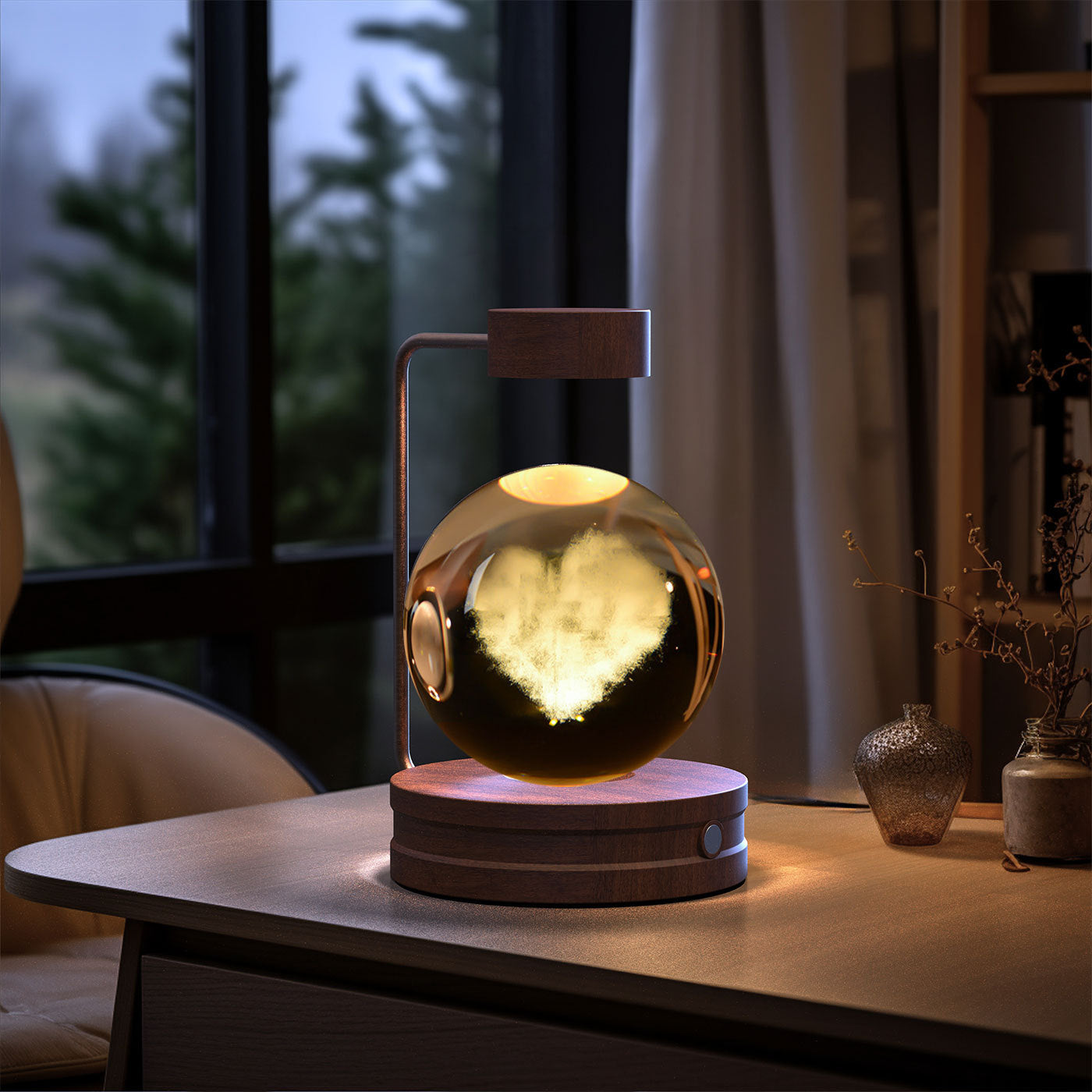 Crystal Ball Cosmic Dinosaur Indoor Night Light Bedside Light Birthday Gift Night Lamp