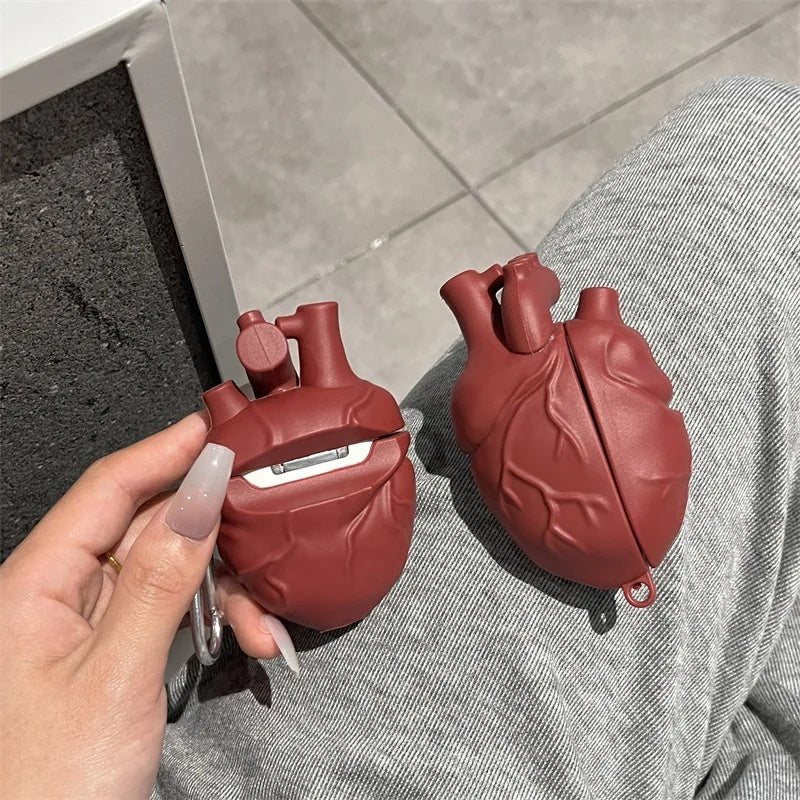 Earphones Case Body Heart Style Case For Airpods Soft Protective Earphone Silicone Cover For Airpods Pro Men Boy