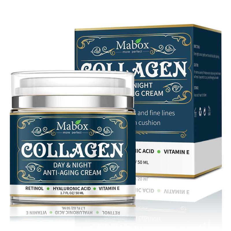 Collagen Anti-Aging Face Cream with SPF10 - Moisturizing Wrinkle Remover (50g)