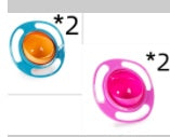 360-Degree Rotating Spill-Proof Baby Bowl