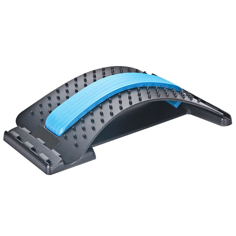 Ergonomic Back Massager - Lumbar Support Stretcher with Magnetic Therapy Pain Relief Device