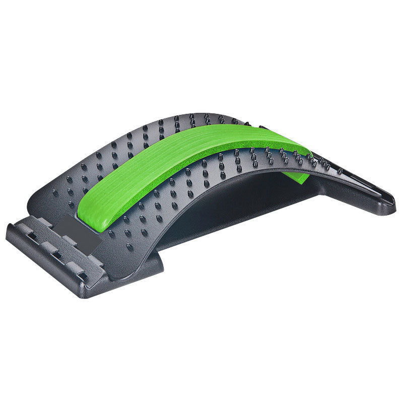 Ergonomic Back Massager - Lumbar Support Stretcher with Magnetic Therapy Pain Relief Device