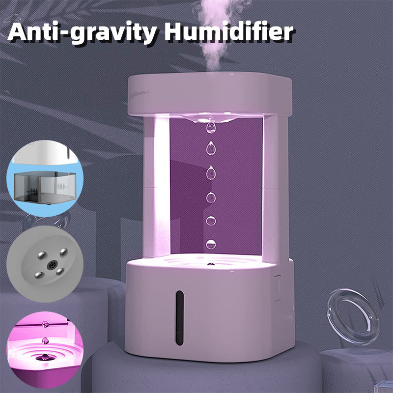 Anti-Gravity Humidifier | Air Conditioning Mist Spray | Quiet Bedroom Office - TechBreeze