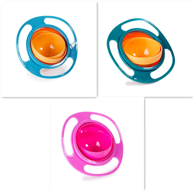 360-Degree Rotating Spill-Proof Baby Bowl
