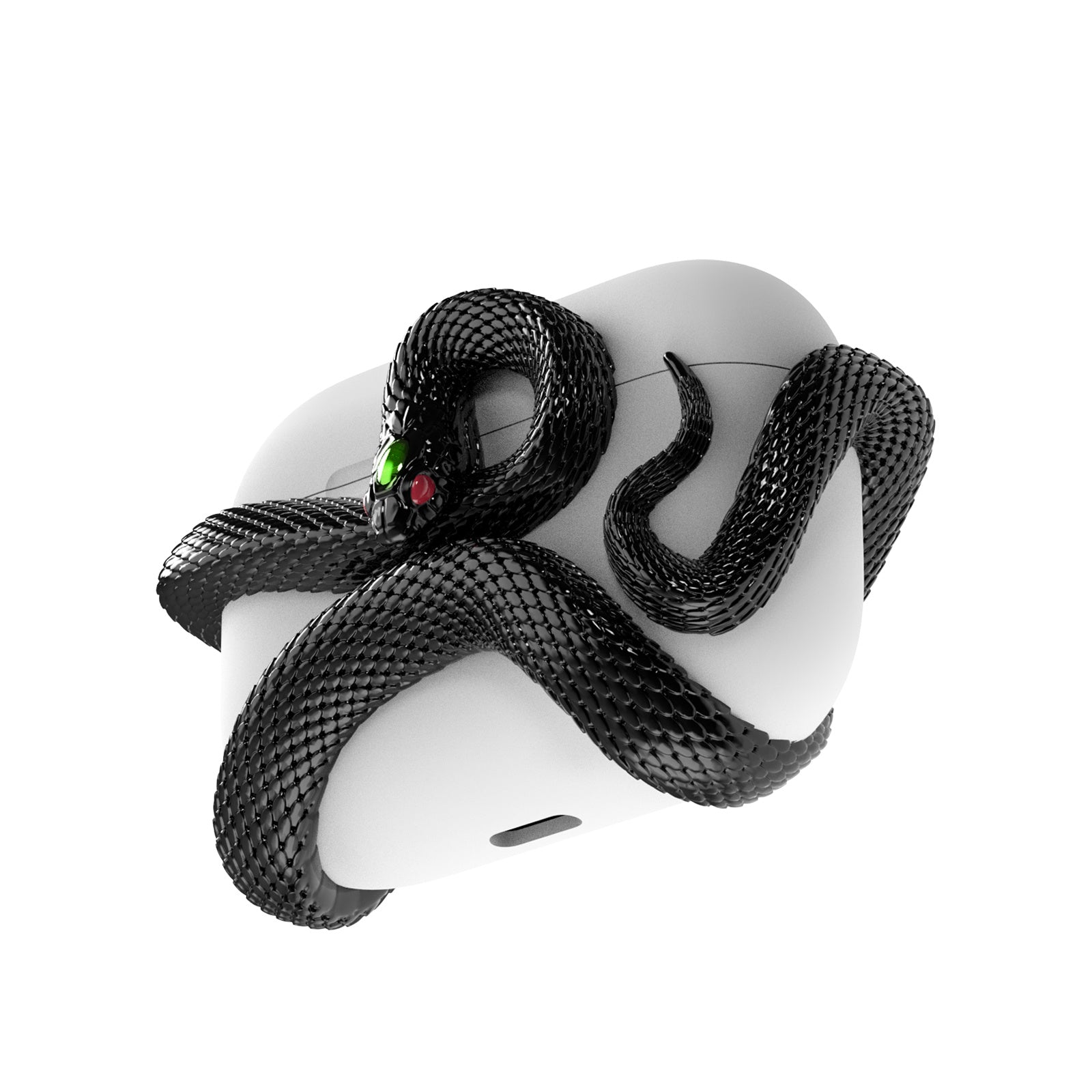 Creative Snake AirPods Case Protective Silicone Cover Early Halloween