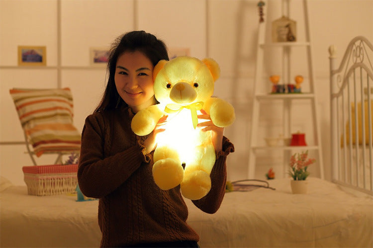 Emotional Support Light Up Teddy Bear - Cuddly Companion for Stress Relief