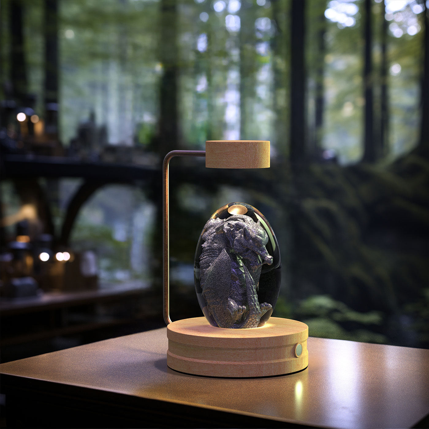 Crystal Ball Cosmic Dinosaur Indoor Night Light Bedside Light Birthday Gift Night Lamp