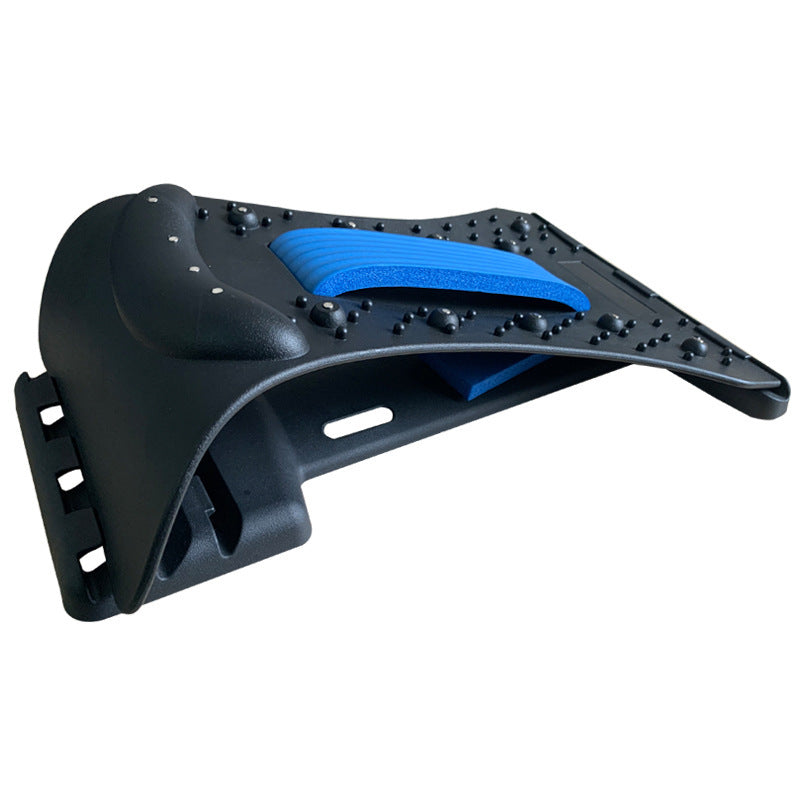 Ergonomic Back Massager - Lumbar Support Stretcher with Magnetic Therapy Pain Relief Device