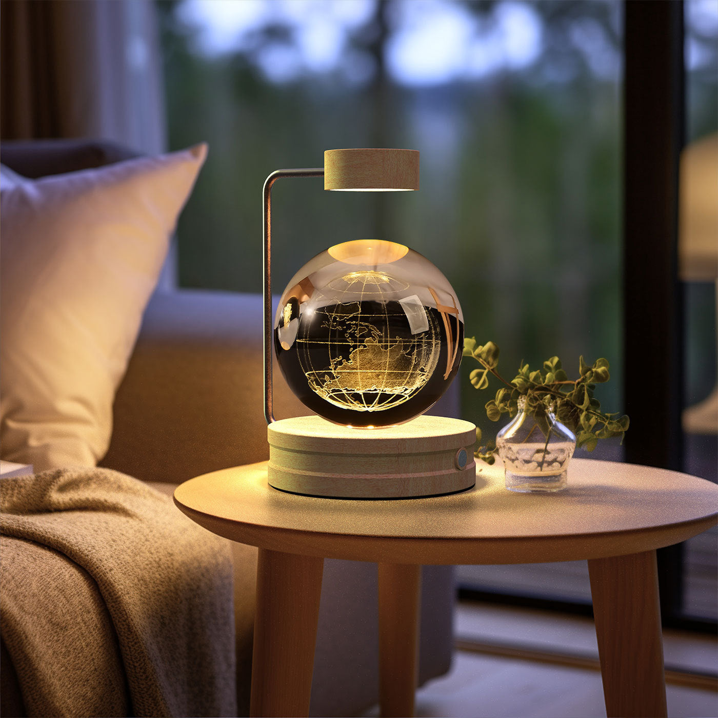 Crystal Ball Cosmic Dinosaur Indoor Night Light Bedside Light Birthday Gift Night Lamp